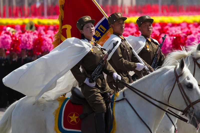 Illustration for article titled The Retro-Futuristic Spectacle of Military Parades in North Korea